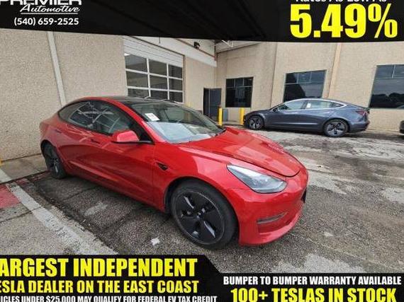 TESLA MODEL 3 2022 5YJ3E1EB0NF250202 image